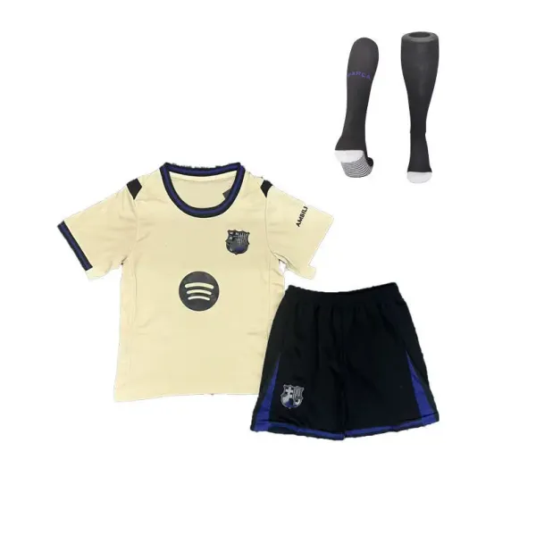 FC Barcelona x Spotify Away Kit Beige / Black Jersey Set - 1