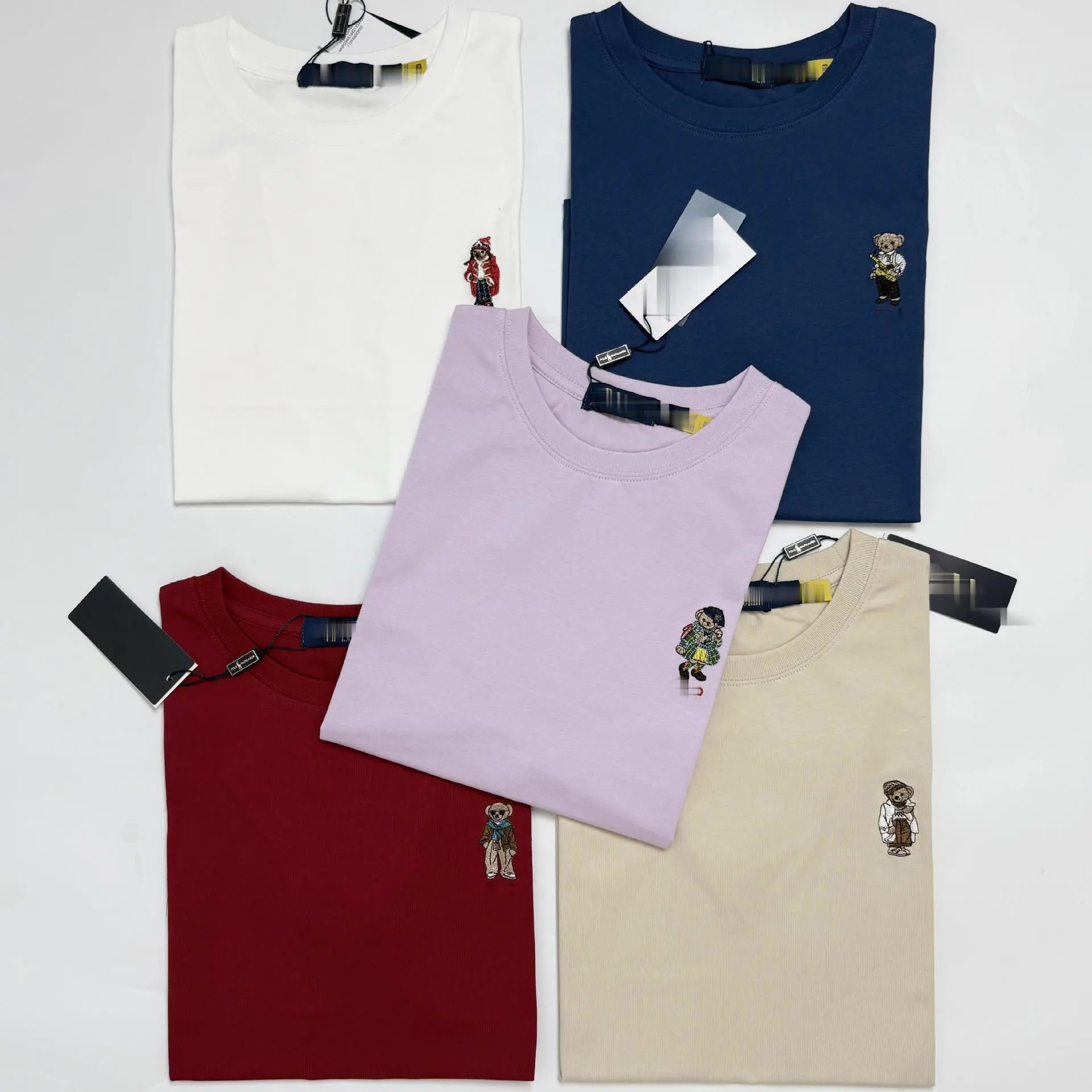 Design Embroidered Character White T-Shirt - 7