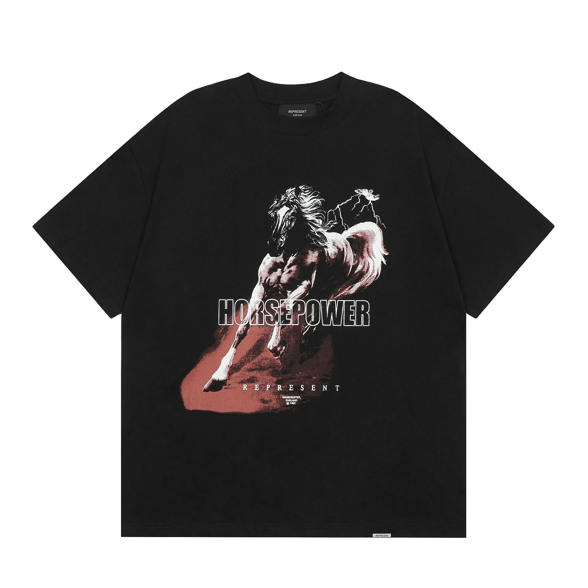 Represent Destructive Appetite Crocodile Graphic T-Shirt Black - 11
