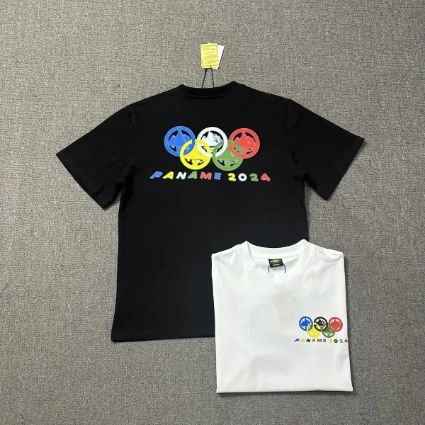 Design Four Stars Island Logo Black T-Shirt - 6