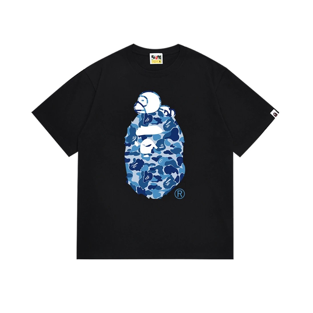 A Bathing Ape Busy Works Circle Logo Black T-Shirt - 13