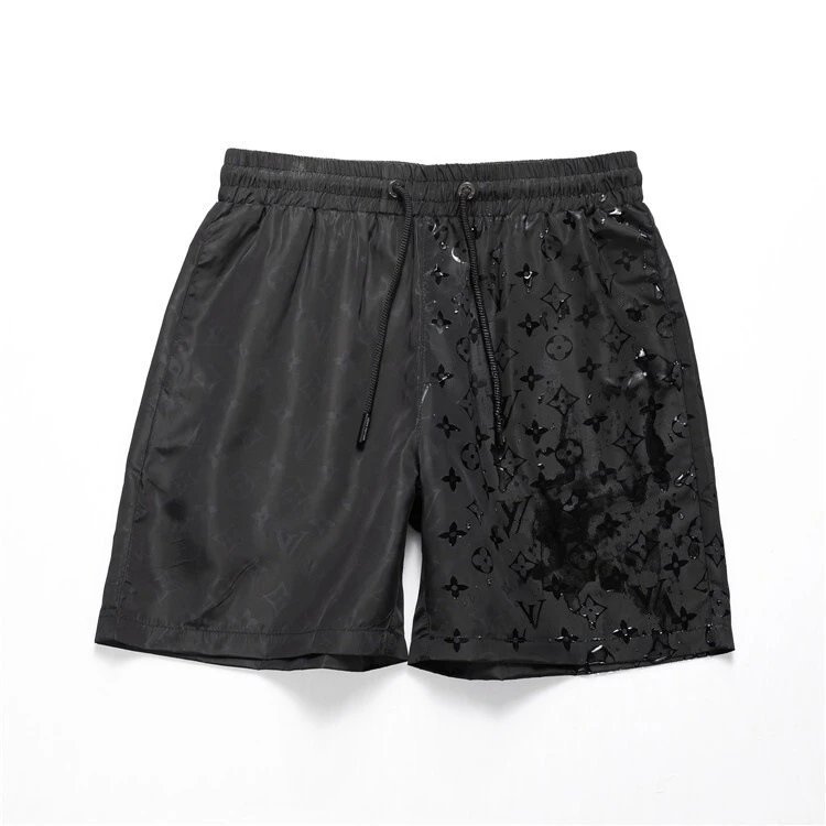 Louis Vuitton Swimwear Mesh-Lined Drawstring Swim Shorts — 3649 black
