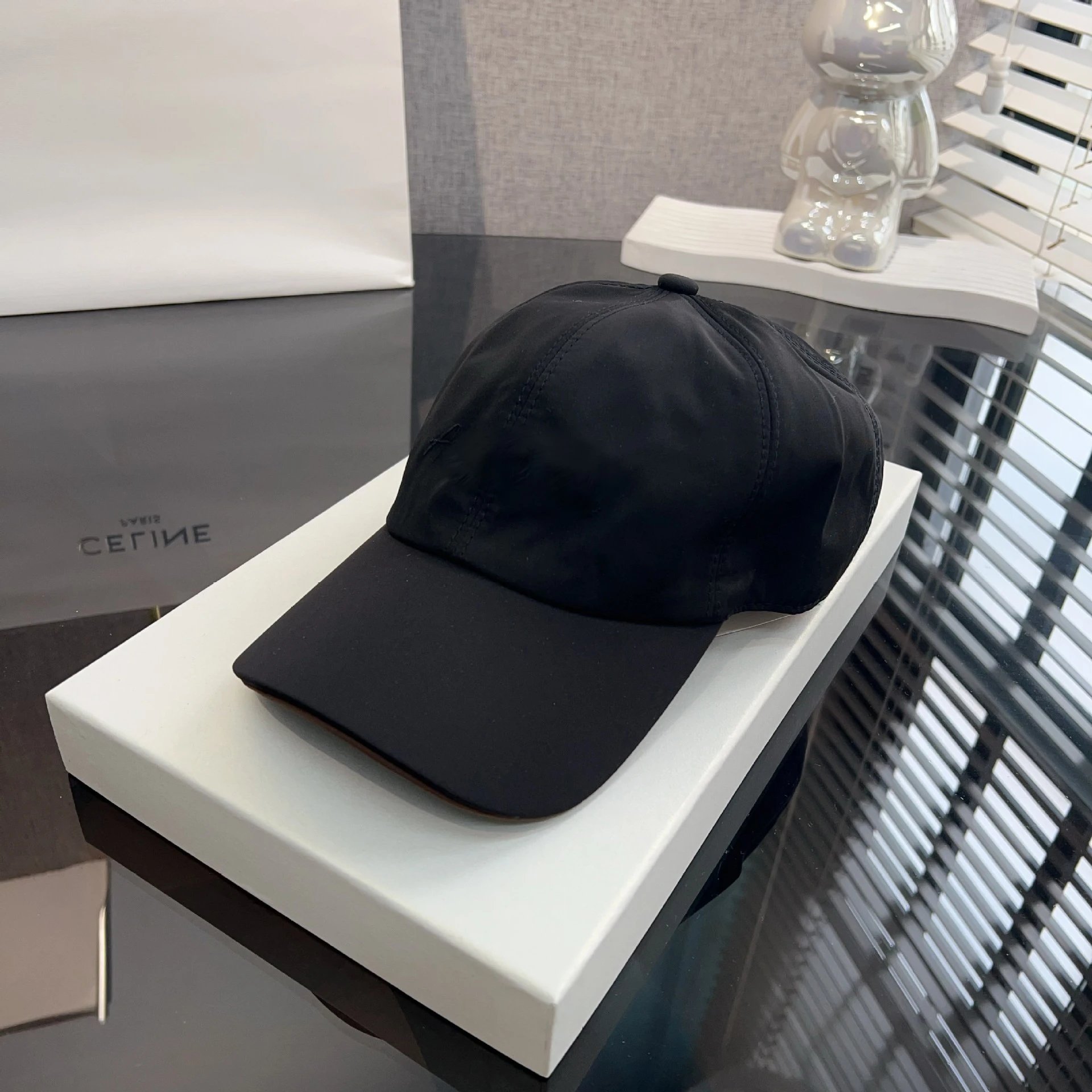 Celine White Logo-Embroidered Baseball Cap - 7