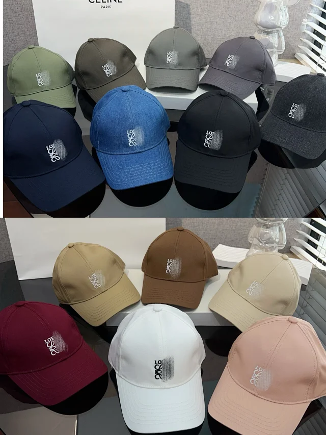 Loewe Hats Embroidered Anagram Baseball Cap product detail image 19