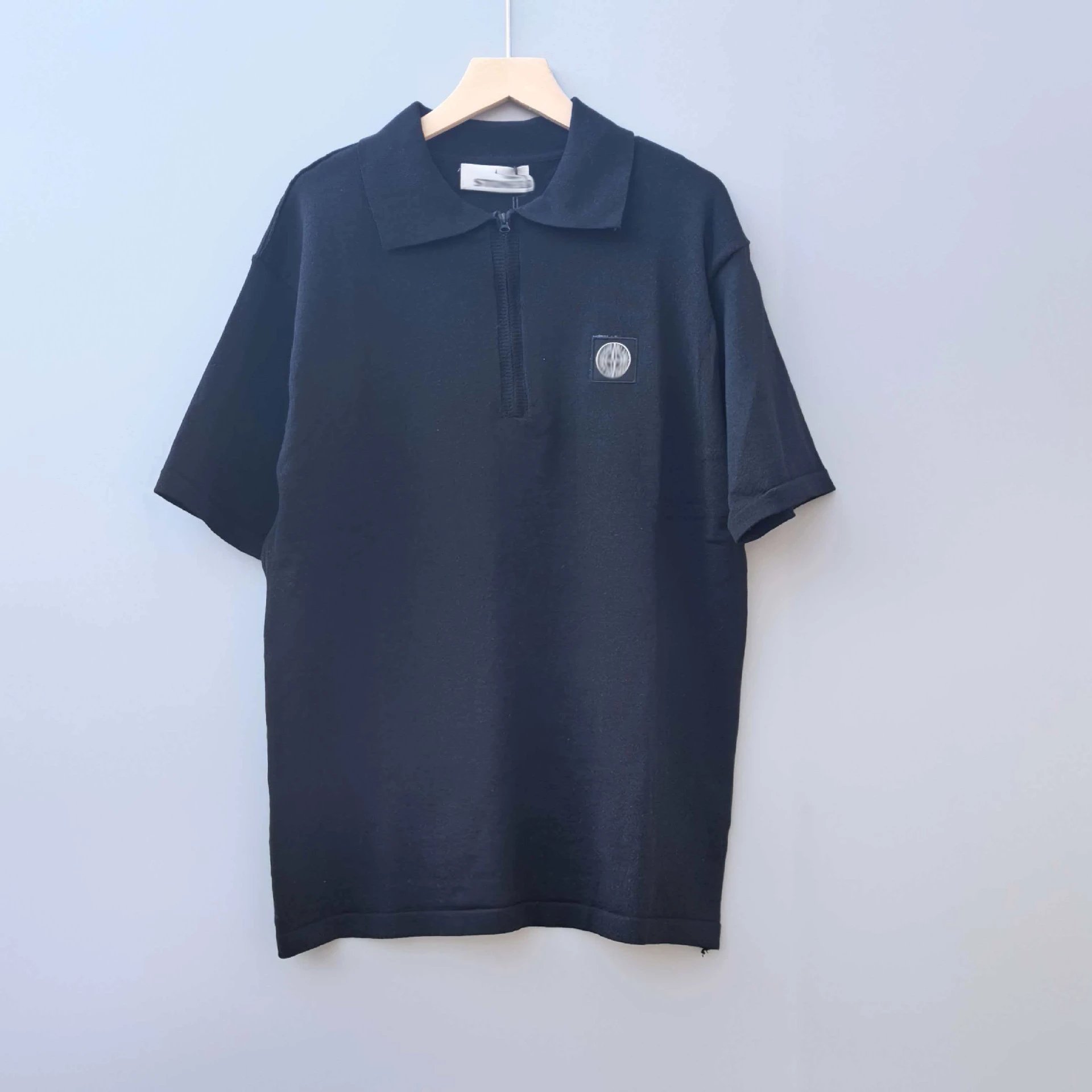 Stone Island Knit Polo Shirt Pale Yellow Tops Polo - 10