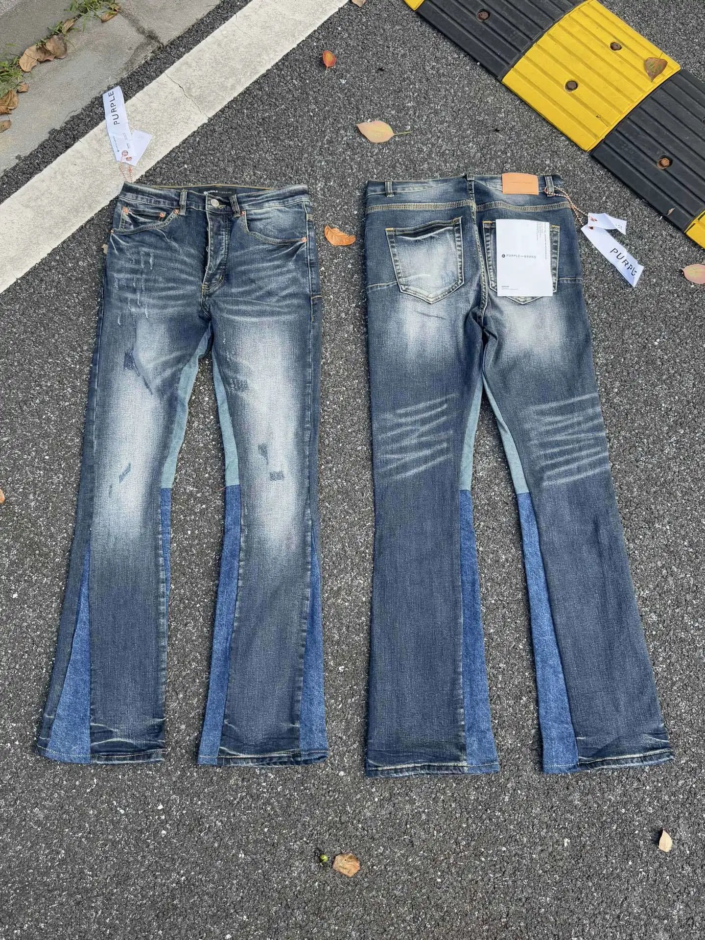 Purple Brand Jeans Style No. 00089, distressed washed denim — PU 9 Blue
