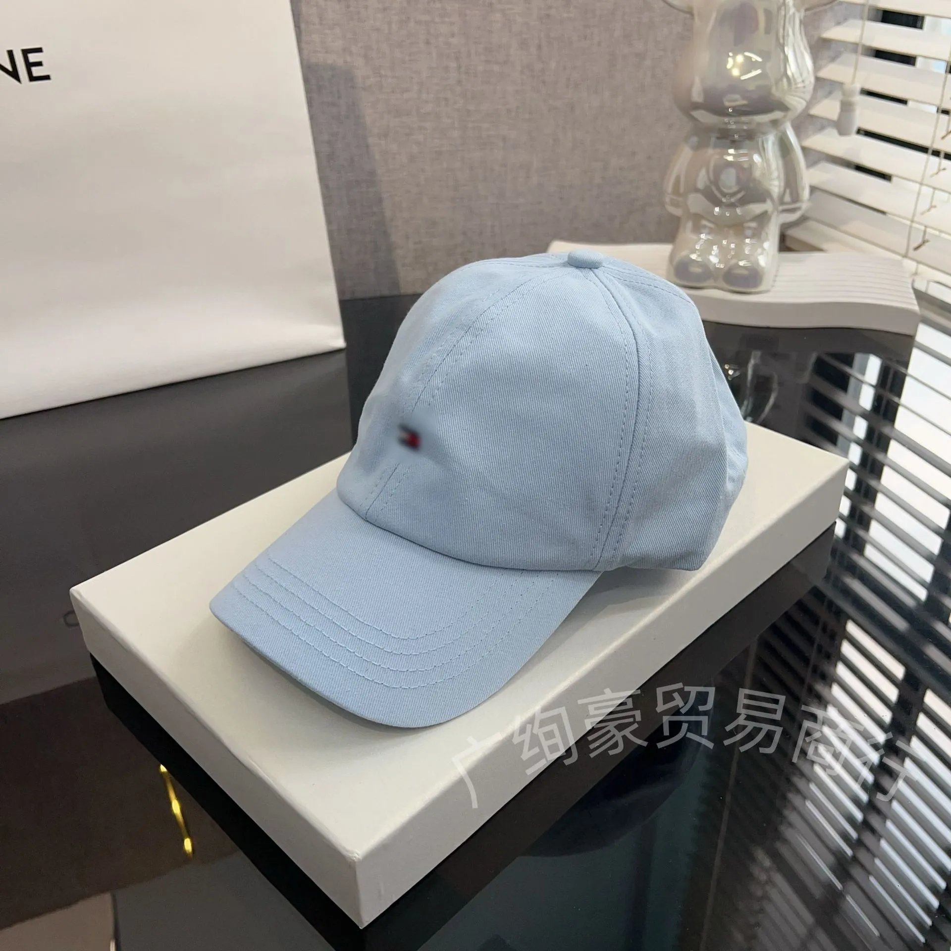 Design Baseball Cap Black with Heart Embroidery - 14