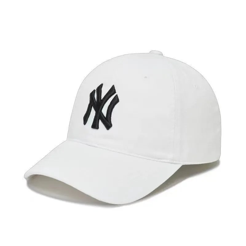 New York Yankees Hats Baseball cap with embroidered team logo — CP 66 white NY