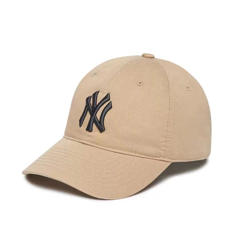 New York Yankees Hats Baseball cap with embroidered team logo — CP 66 Khaki Black Label NY