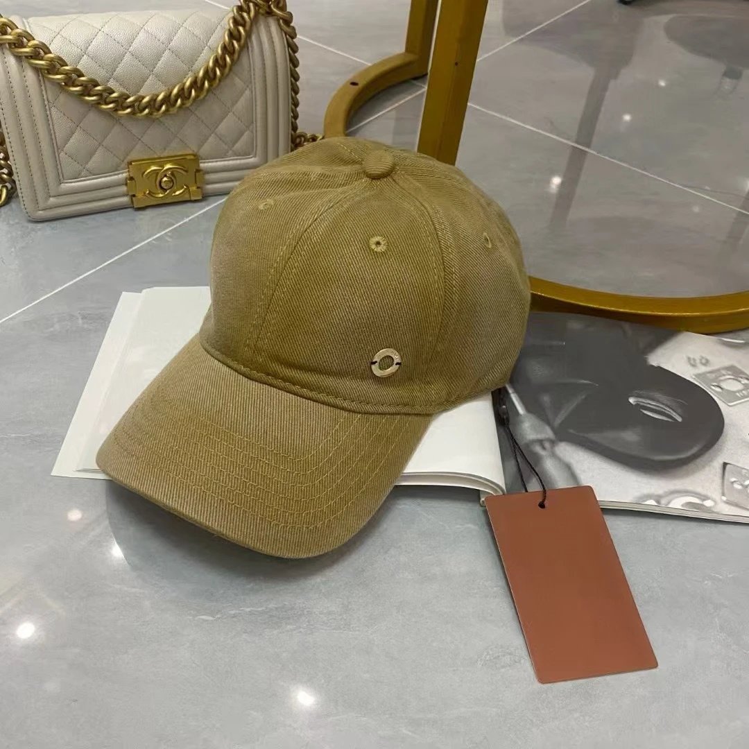 Chanel Logo Pin Baseball Cap Black - 3