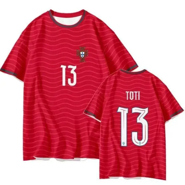 Portugal National Team 2024 Home Jersey Red T-Shirt - 1