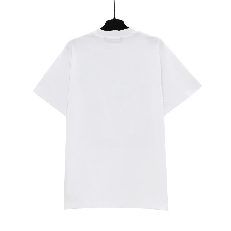 Palm Angels Logo Embroidered White T-Shirt - 24