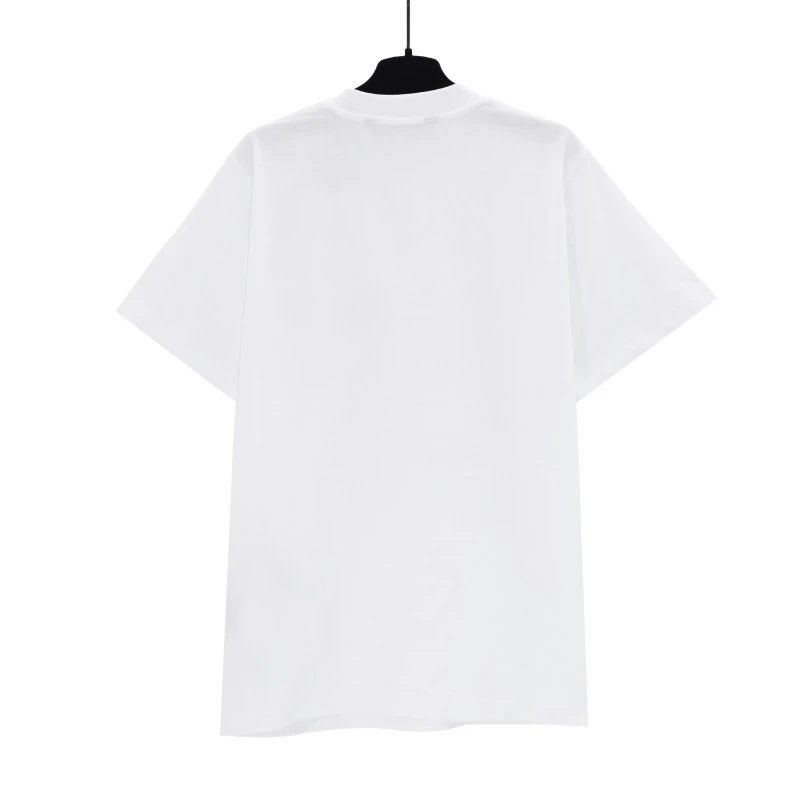 Palm Angels Logo Embroidered White T-Shirt - 35