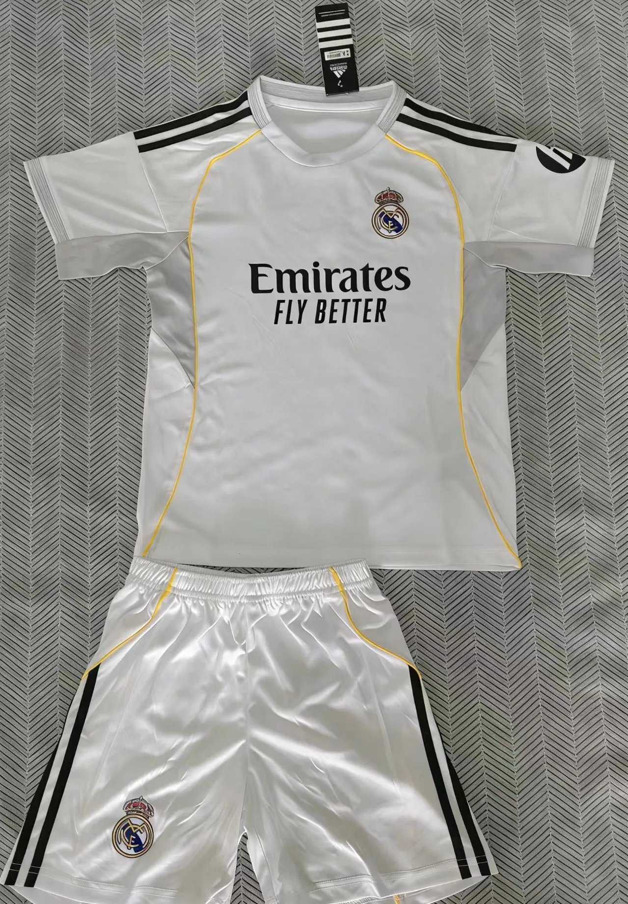 Inter Milan Home Kit Black and Blue Striped Jersey and Shorts Set - 3