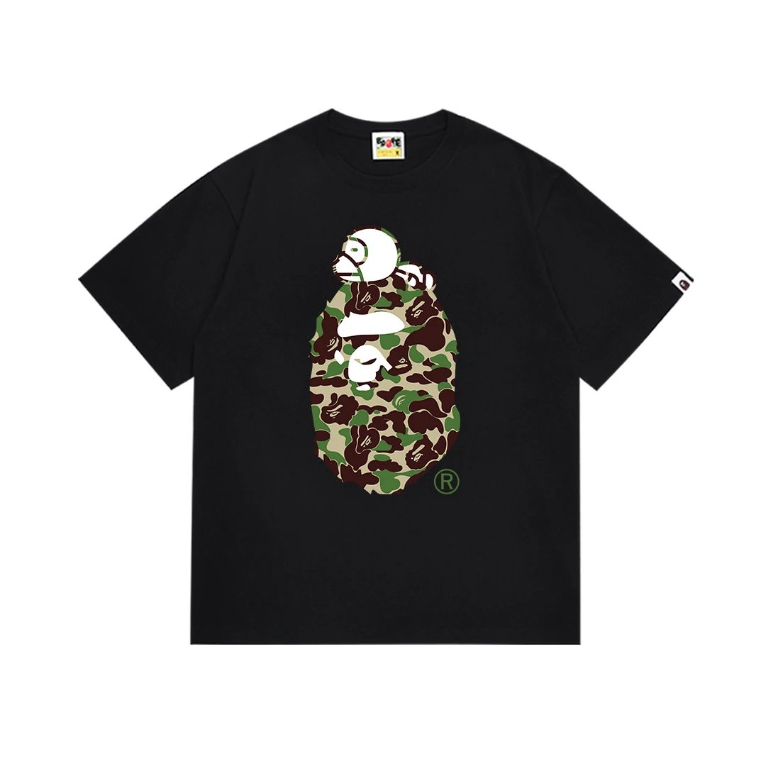 A Bathing Ape Busy Works Circle Logo Black T-Shirt - 5