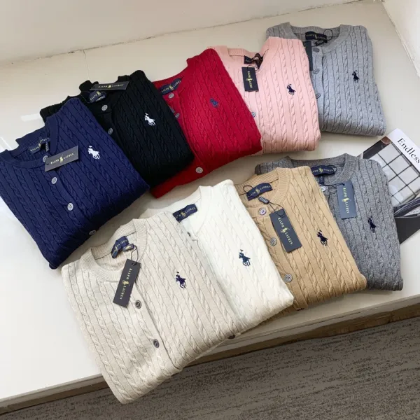 Polo Ralph Lauren Cable Knit Sweater Beige Sweater - 4