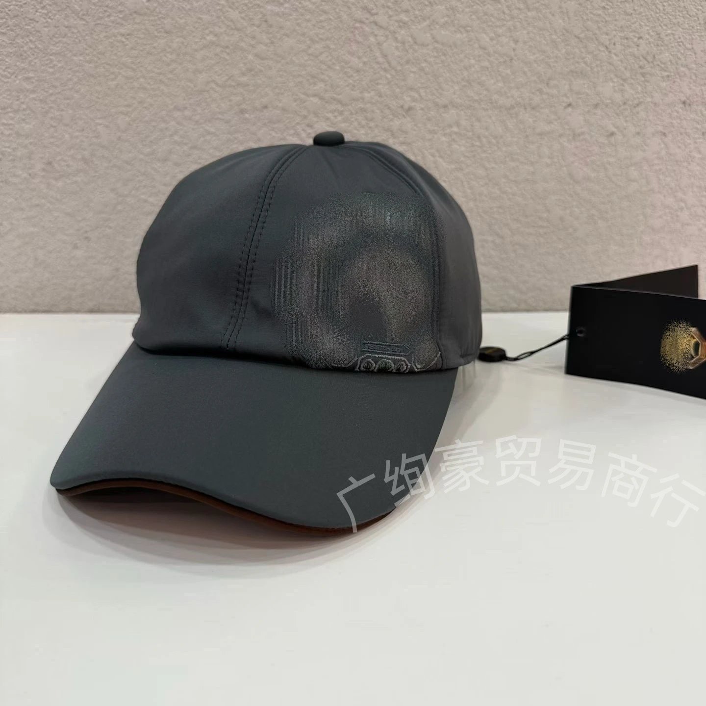 Design Embroidered Skull Baseball Cap Beige Hats - 9