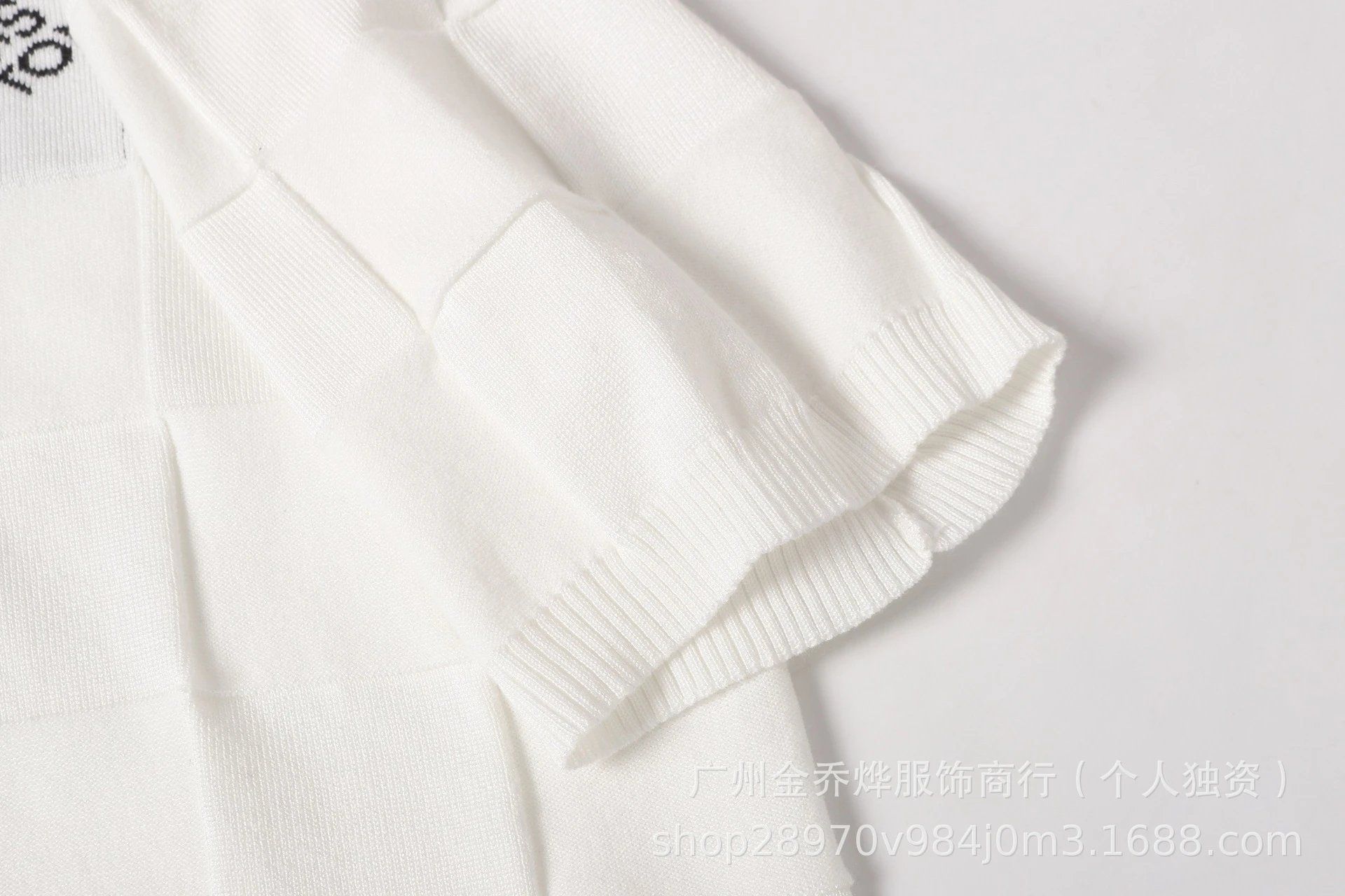 Louis Vuitton Checkerboard Knit T-Shirt White - 47