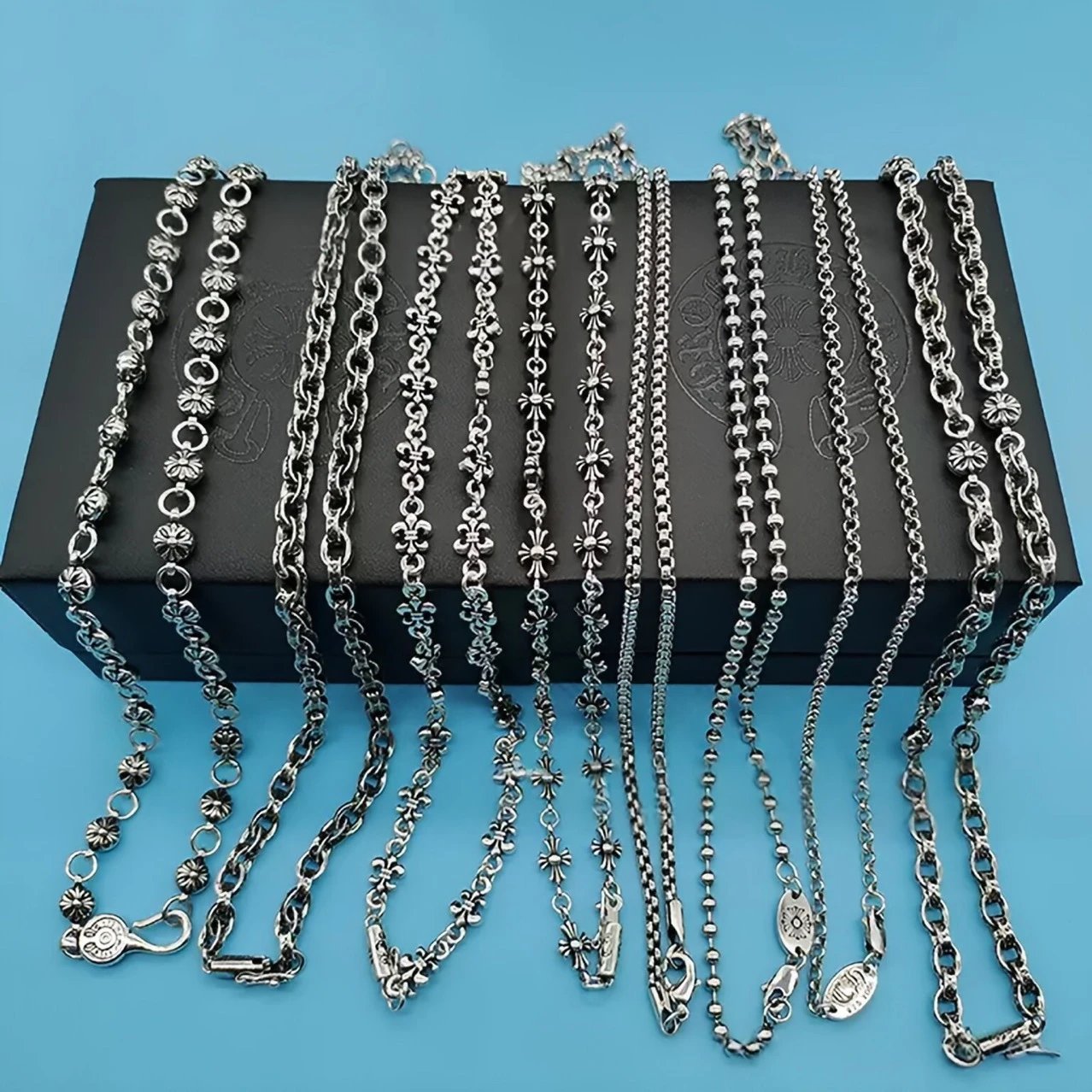 Design Silver Cable Chain Necklace Jewelry - 3