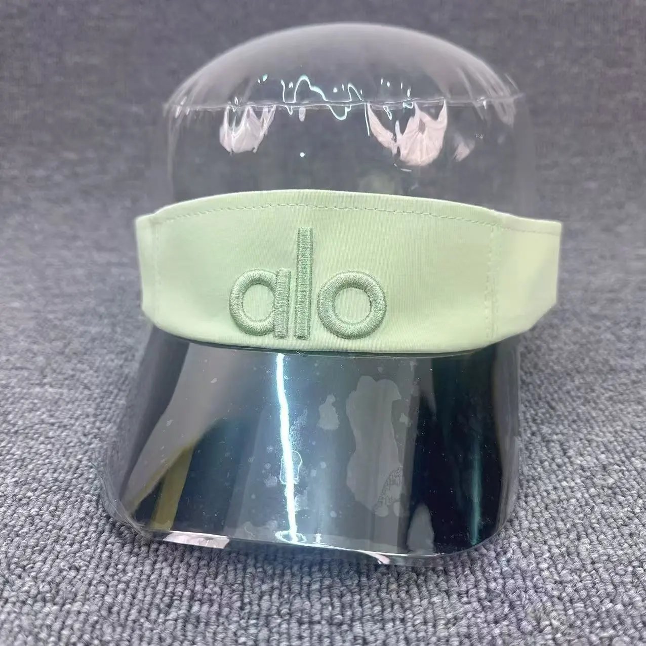 Alo Visor Cap White Silver Reflective Sun Visor Hats - 11