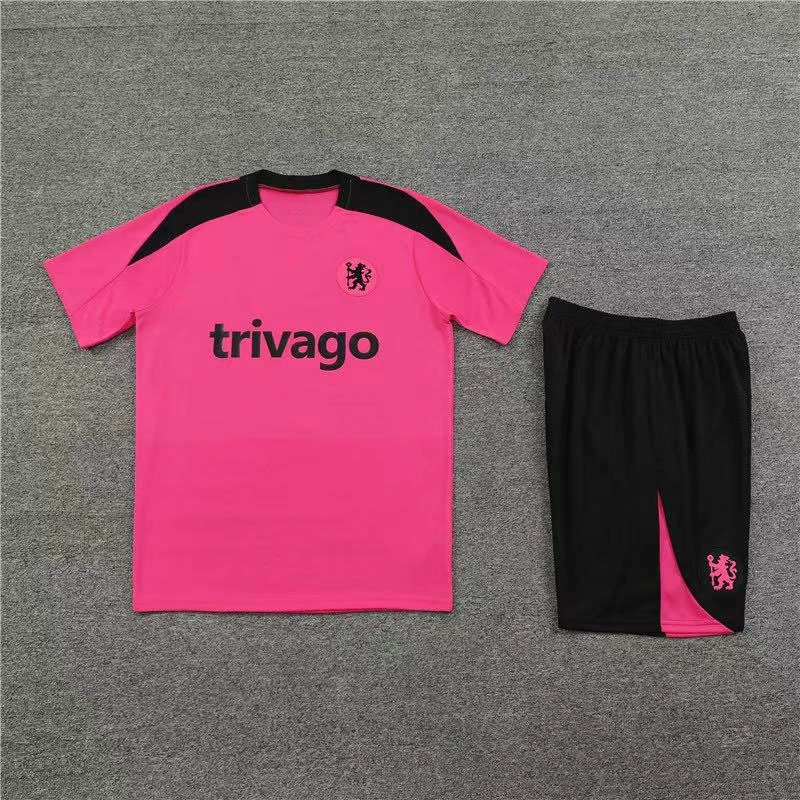 Chelsea FC Training Kit Black Pink Activewear Set - 6