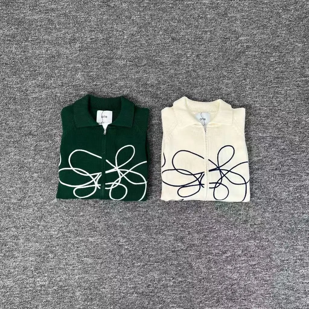 Arte Knit Polo Sweater Cream - 24