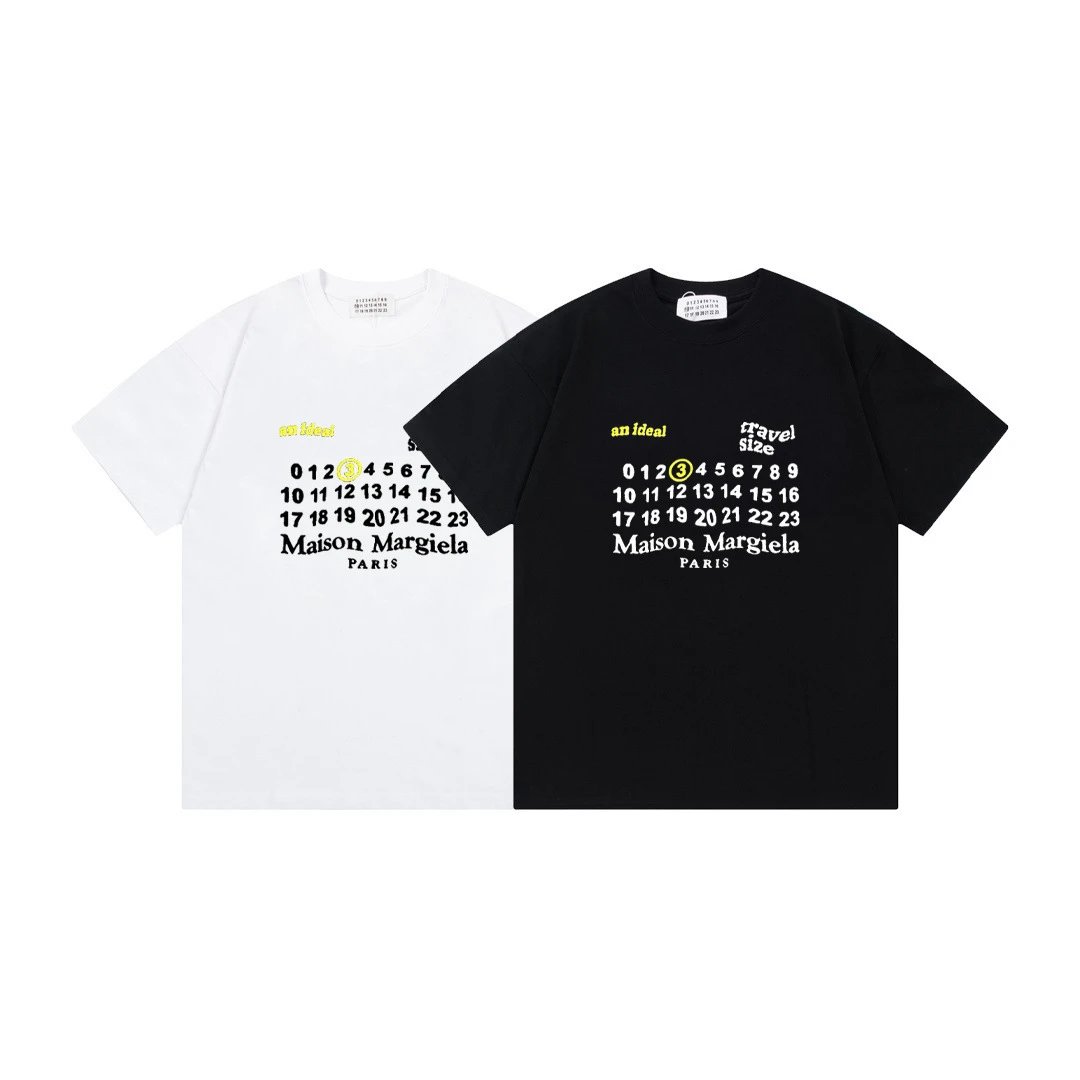 Maison Margiela Tabi Number 6 Washed Black T-Shirt - 21