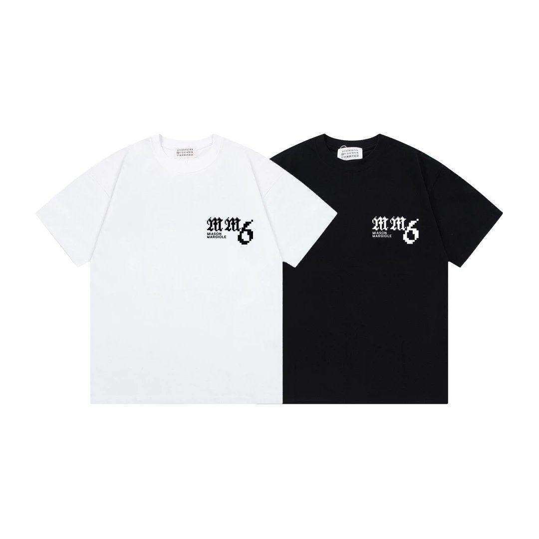 Maison Margiela Tabi Number 6 Washed Black T-Shirt - 28