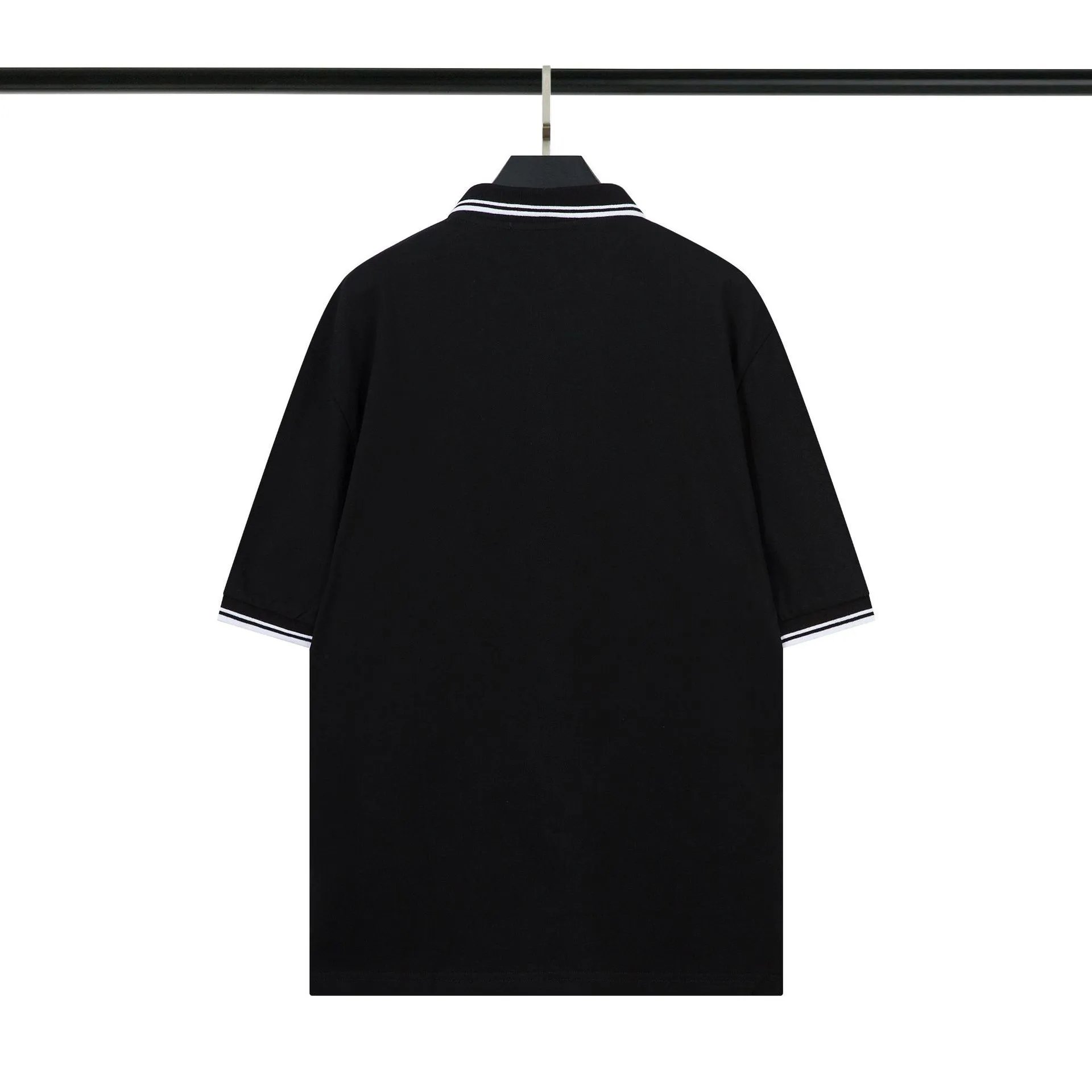 Design Polo Shirt Navy Piqué with Square Logo Patch - 6