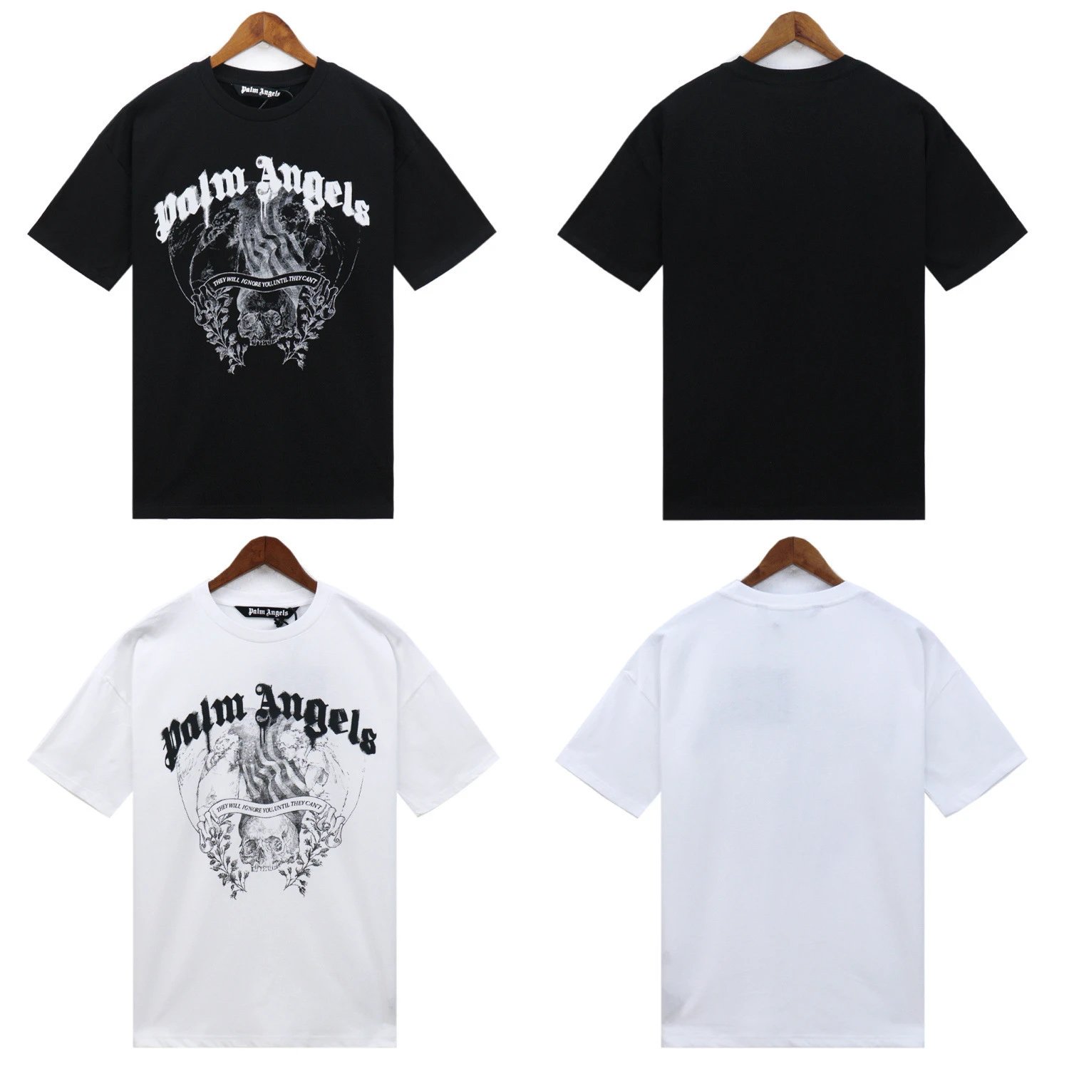Palm Angels Palm Tree Print Oversized T-Shirt Black - 31