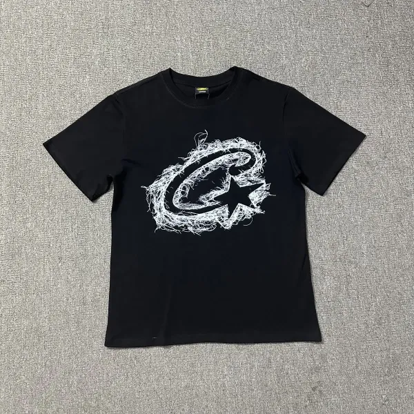 Corteiz Script Logo Black T-Shirt - 25