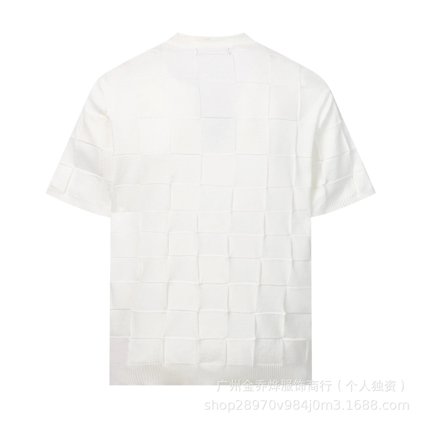 Louis Vuitton Checkerboard Knit T-Shirt White - 41