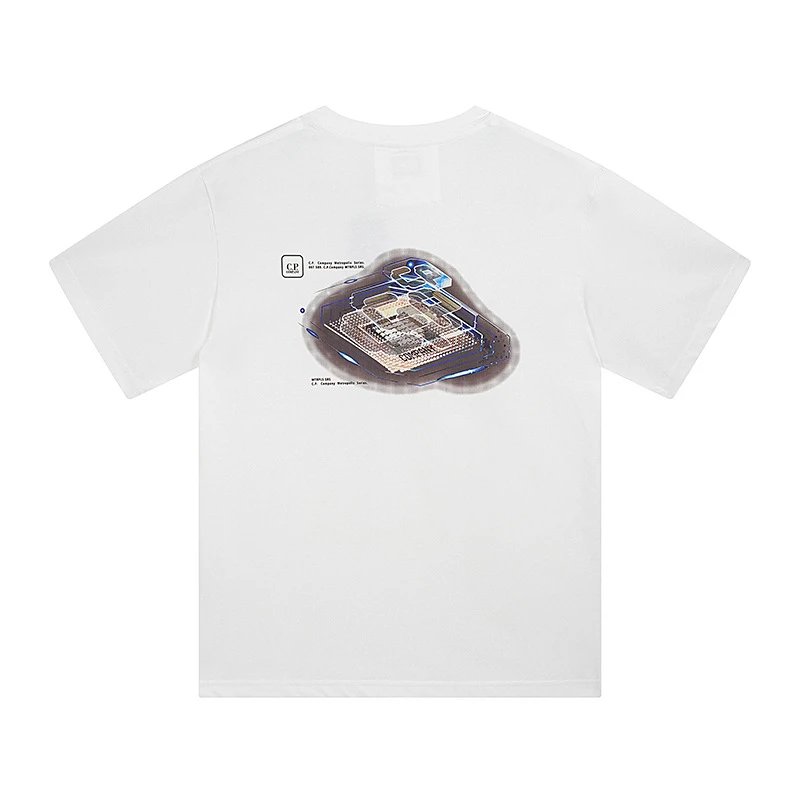 Design Minimal Logo T-Shirt in White, Gray, and Black - 6