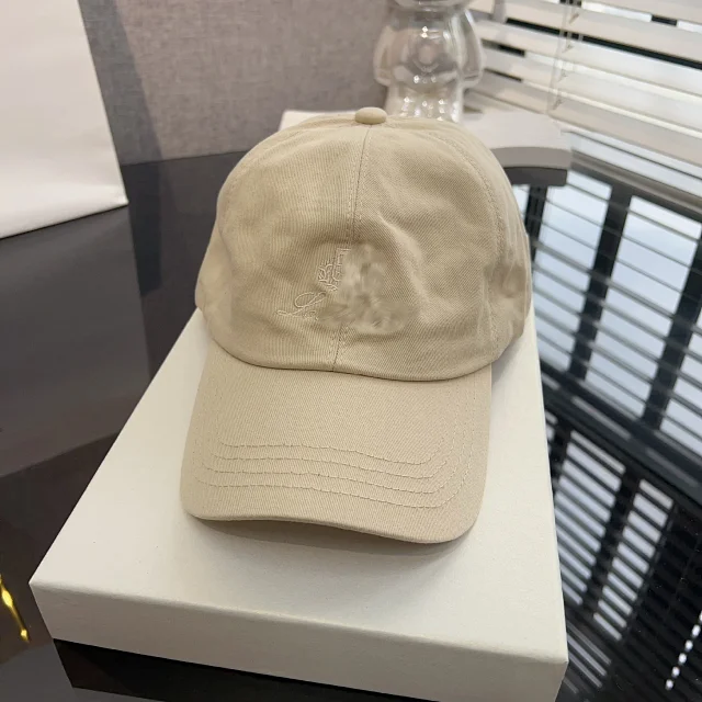 Loro Piana Hats Embroidered Cotton Baseball Cap product detail image 6