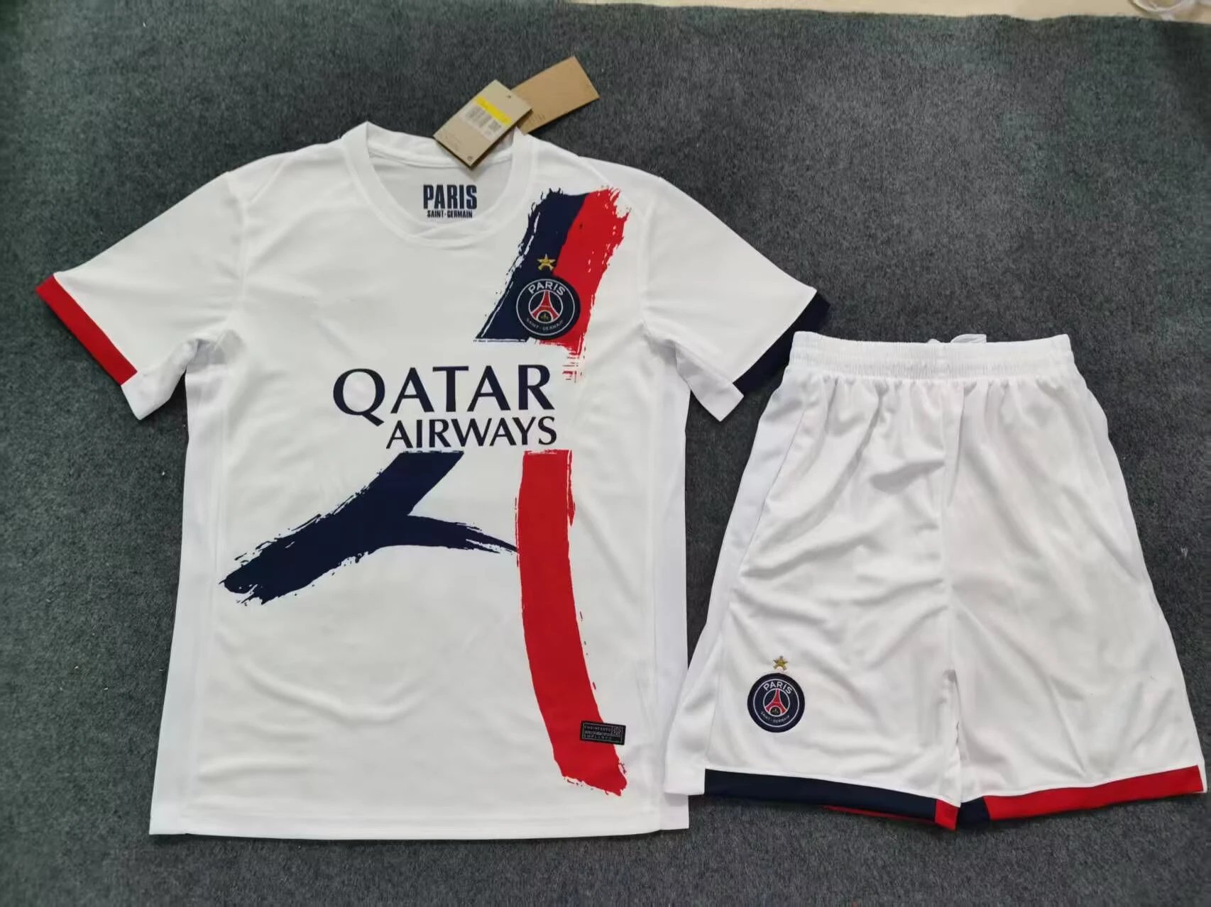 AFA Argentina National Team Home Kit White Blue Stripes Jersey and Black Shorts Sets - 7