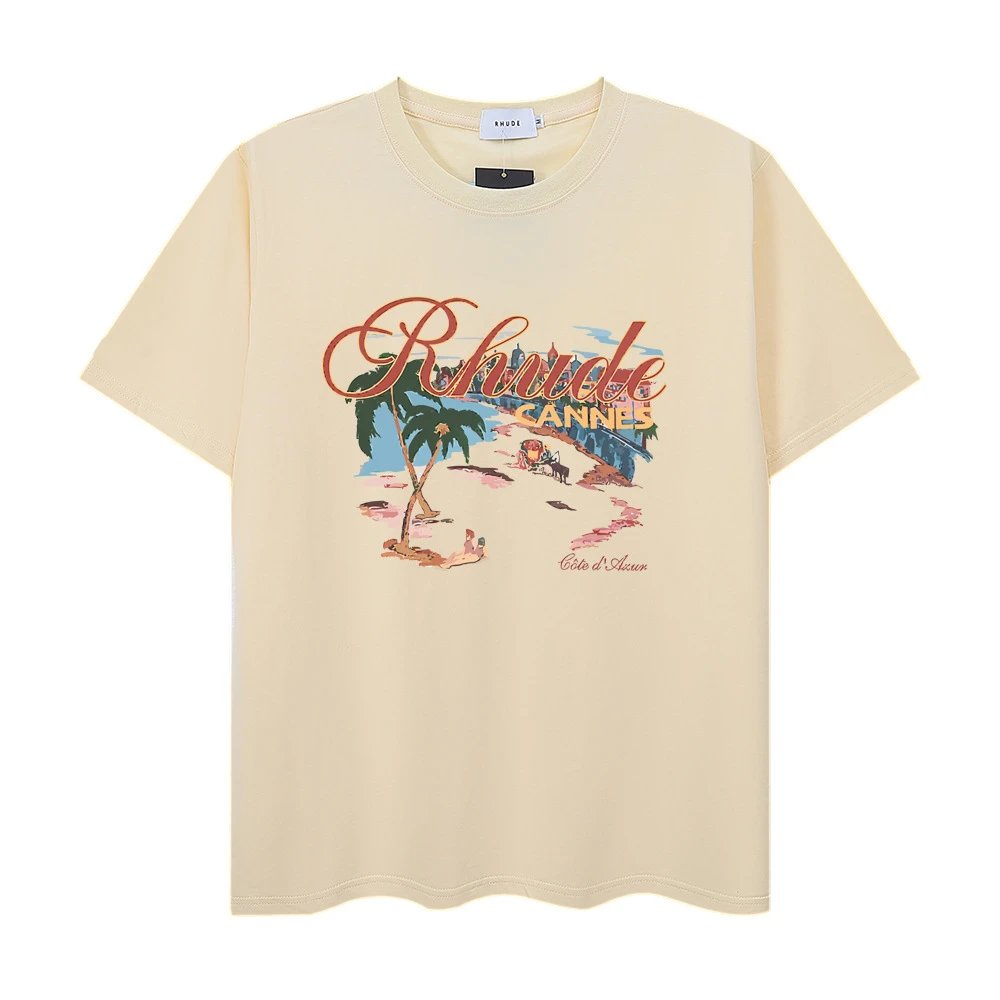 Rhude Town and Country Graphic T-Shirt White - 28