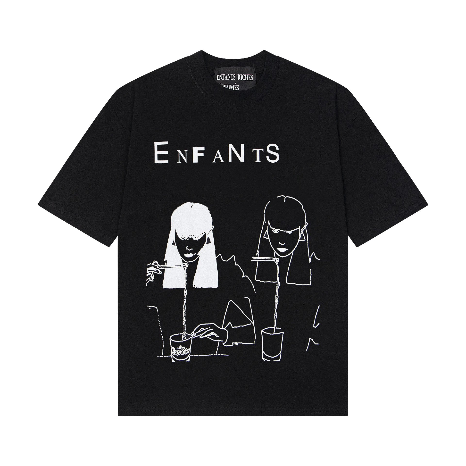 Enfants Riches Déprimés Enfants Graphic Print T-Shirt White / Black - 16