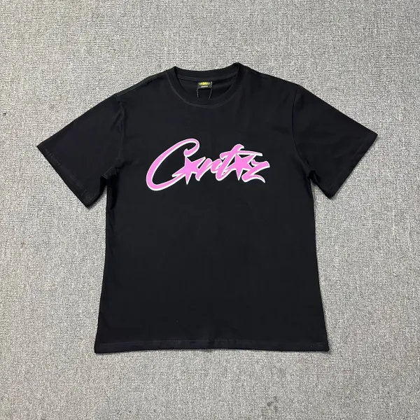 Corteiz Script Logo Black T-Shirt - 31