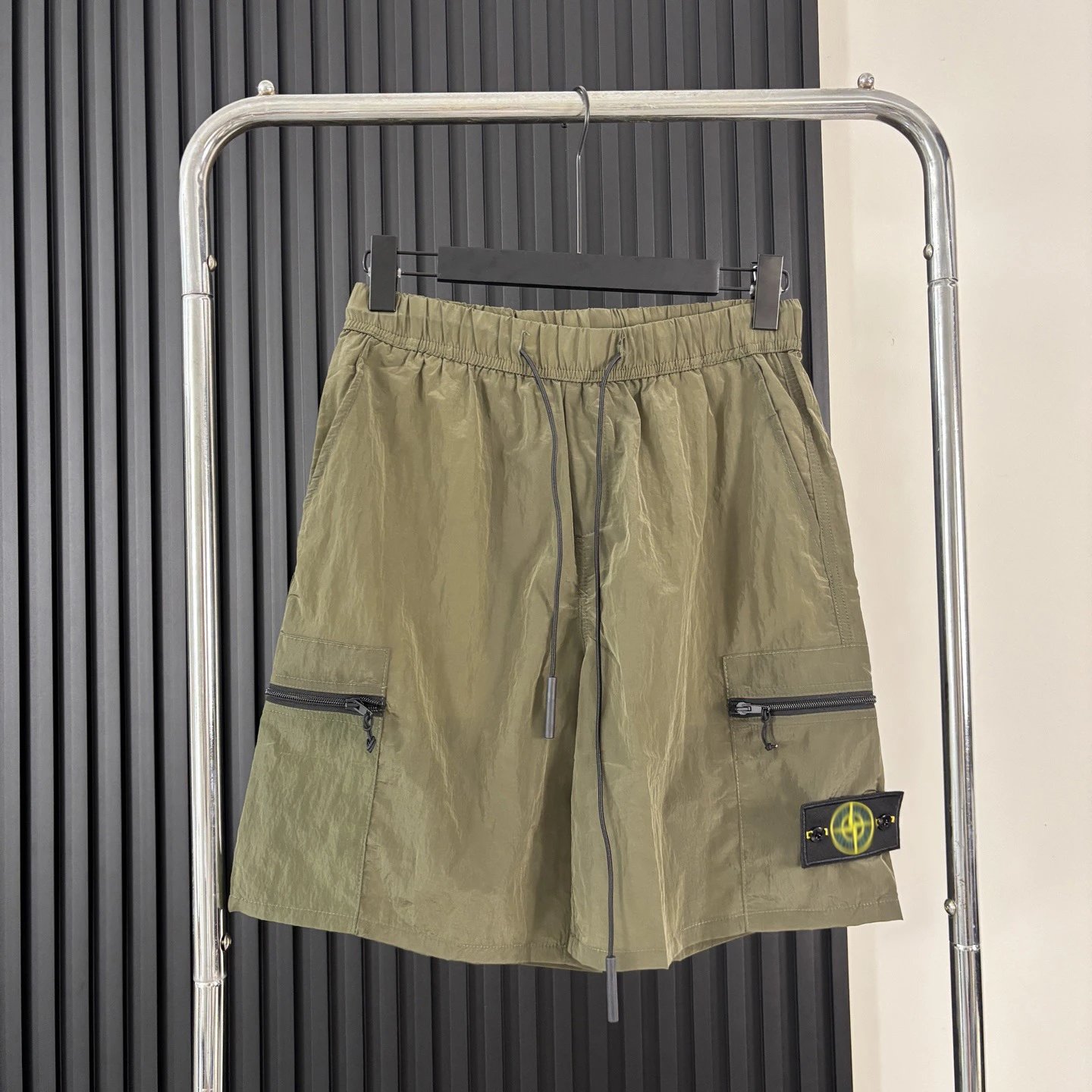 Stone Island Shadow Project Cargo Shorts Olive Green - 5