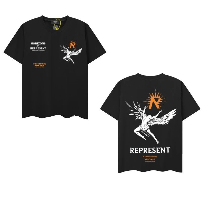 Represent Horizons T-Shirt Black - 1