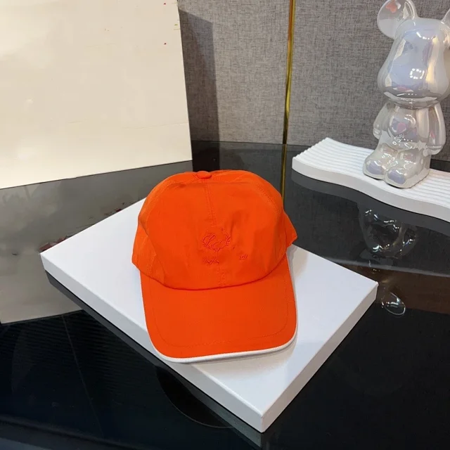Longchamp Hats Embroidered Horse Logo Baseball Cap with Contrast Trim product detail image 6