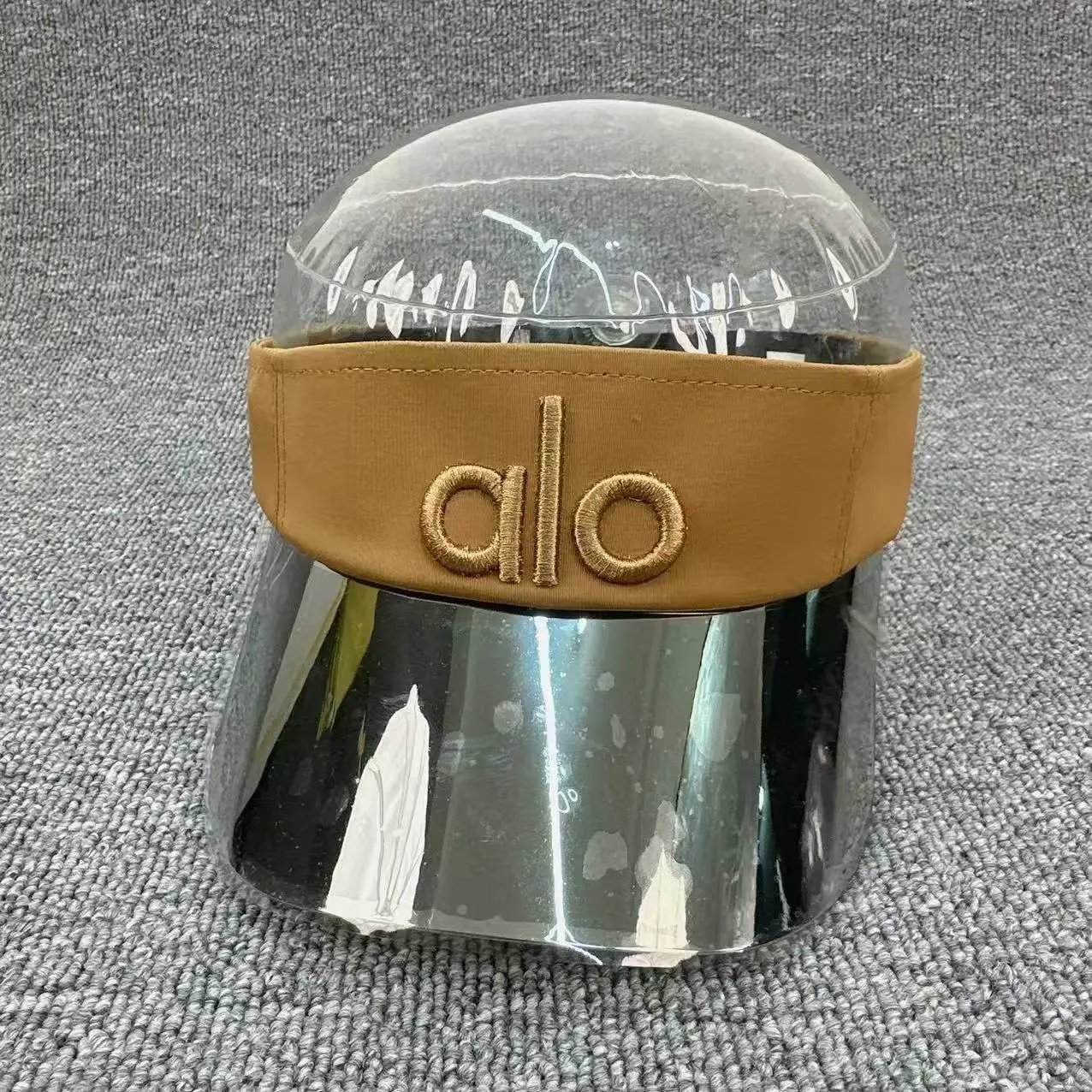 Alo Visor Cap White Silver Reflective Sun Visor Hats - 13