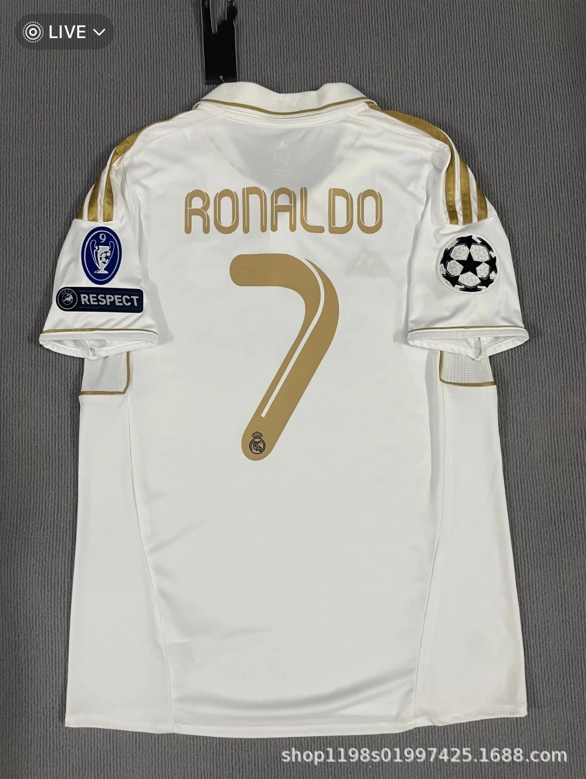 Real Madrid x Adidas 2017 Champions League Third Jersey Turquoise Ronaldo #7 - 14