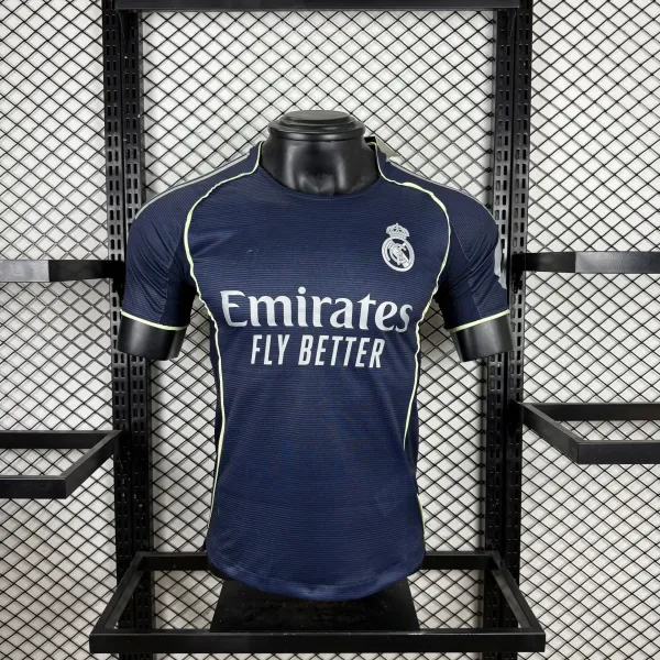 Real Madrid Training Jersey Navy with Lime Accents Jersey - 1
