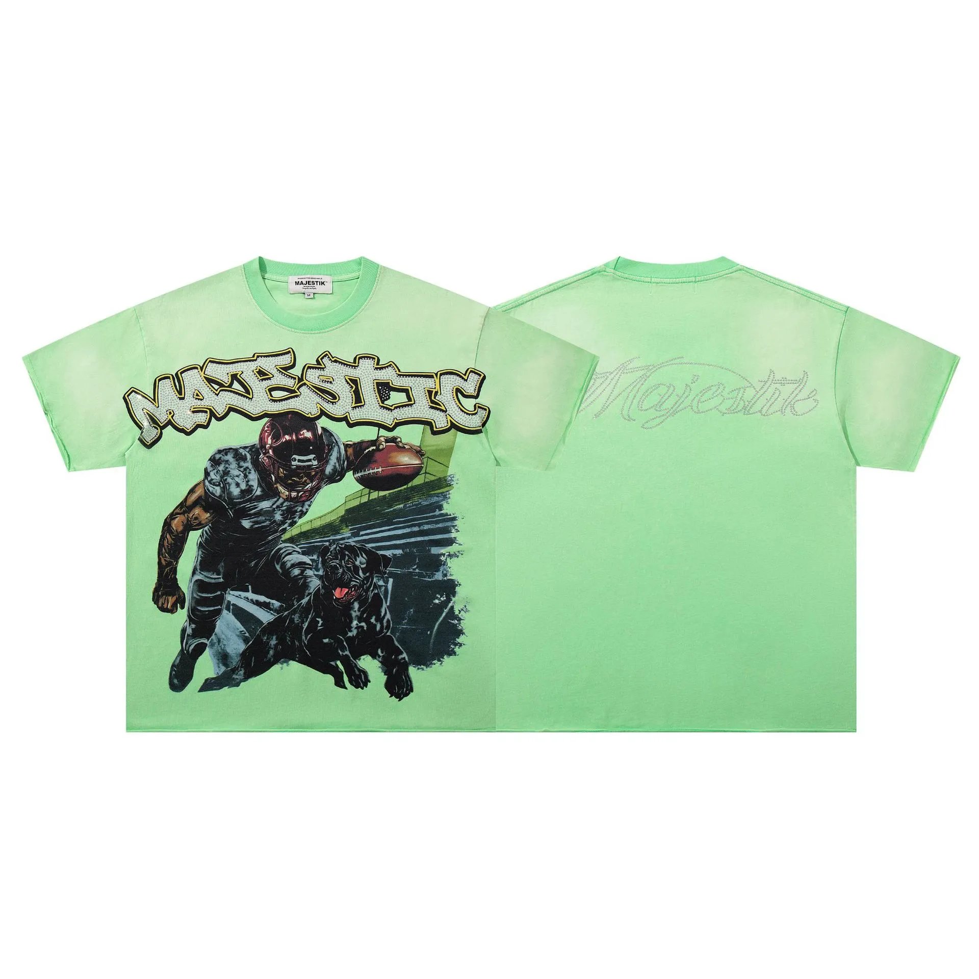 Design Majestik Racing Street Legends Oversized Graphic T-Shirt Black T-Shirts - 13