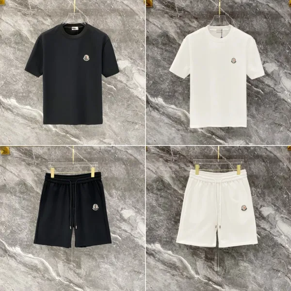 Versace All-Over Logo Marble Print Gray and Gold T-Shirt and Shorts Set - 5
