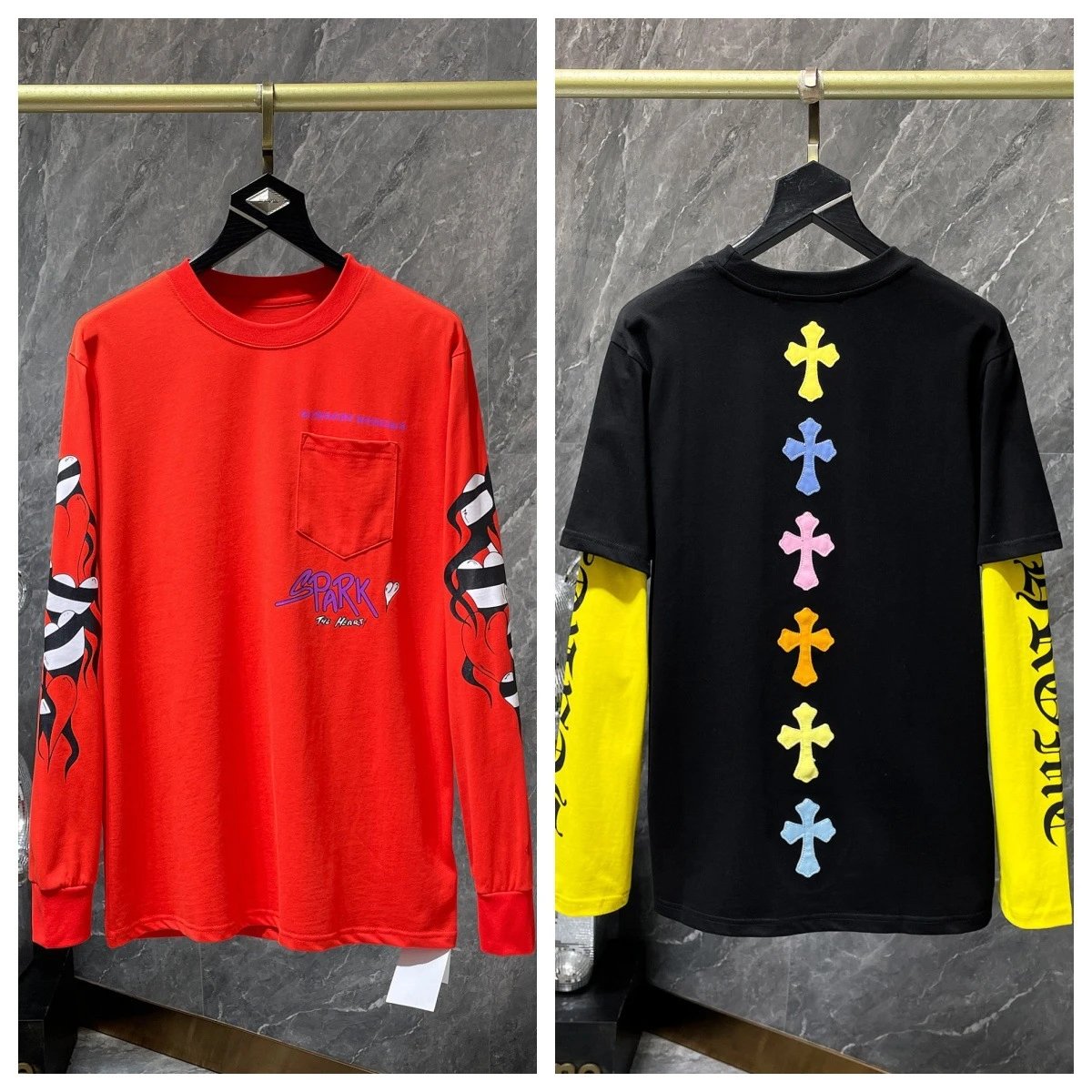 Chrome Hearts T-Shirts Graphic Long-Sleeve T-Shirt image 2