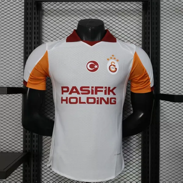 Design Galatasaray SK 2023-24 Away Jersey White / Orange Jersey - 1
