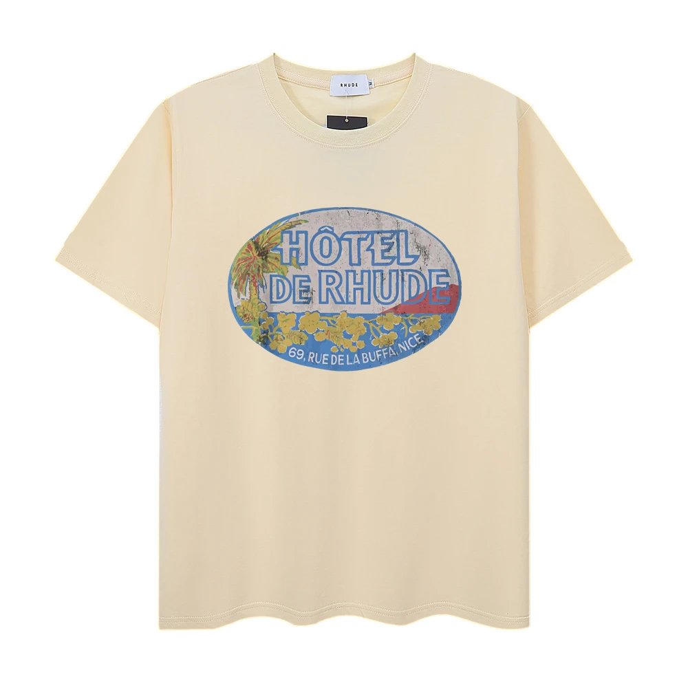 Rhude Town and Country Graphic T-Shirt White - 40