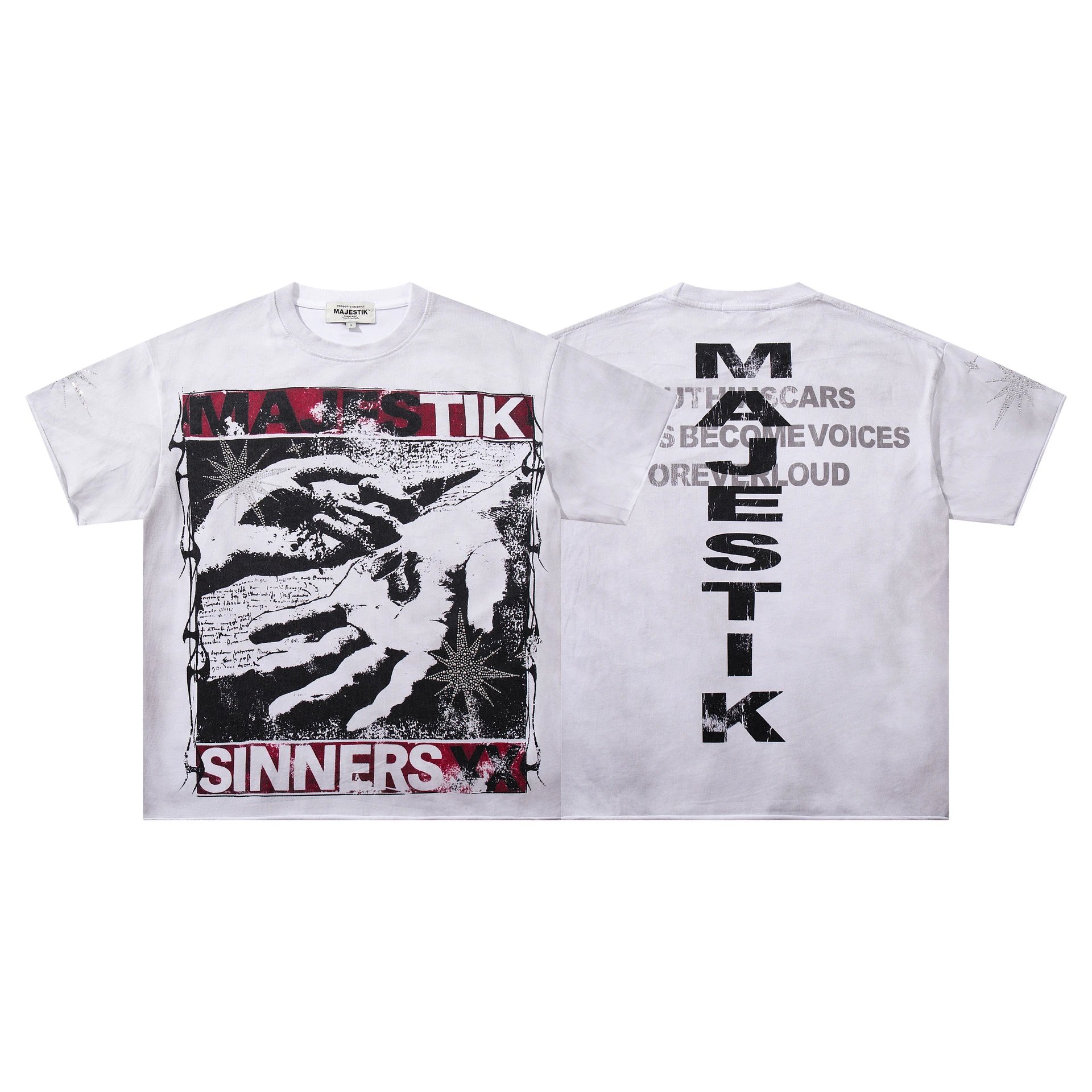 Design Majestik Racing Street Legends Oversized Graphic T-Shirt Black T-Shirts - 20